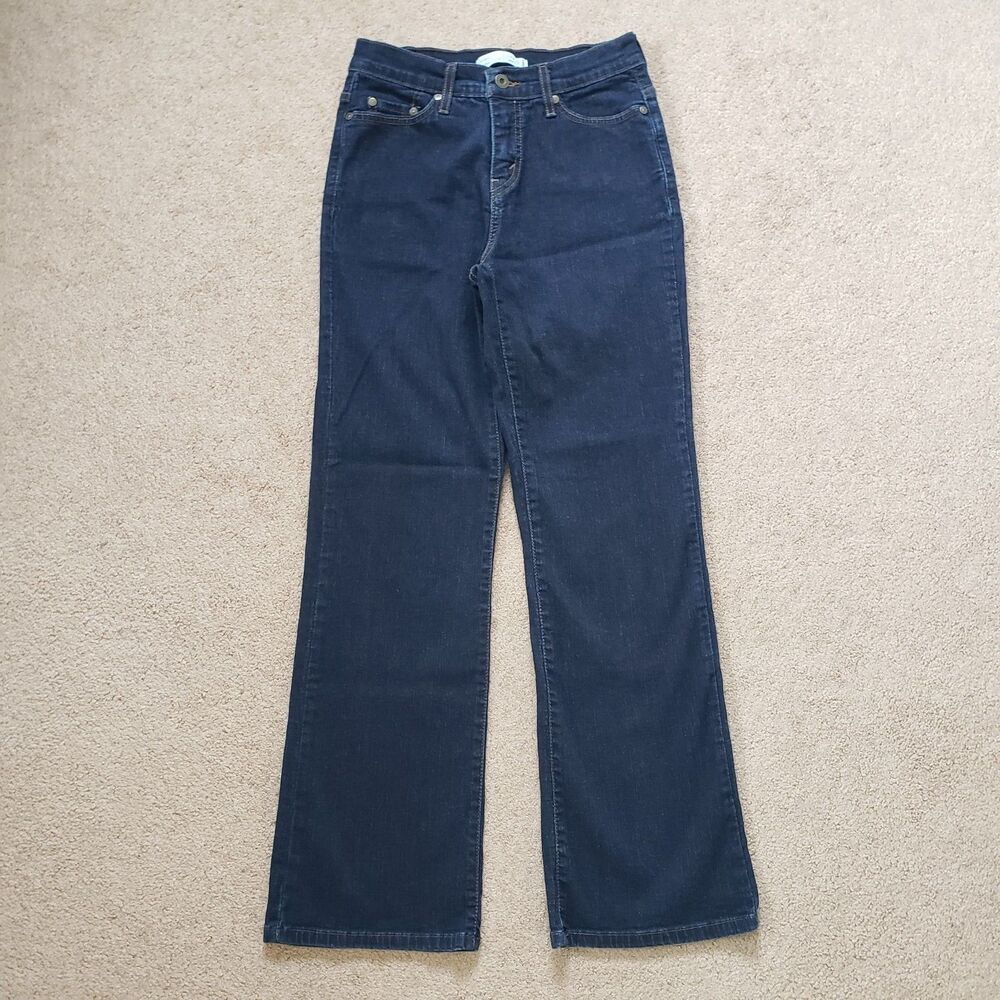 Vintage Y2k Levi's 512 Perfectly Slimming Boot Cut Jeans Dark Wash Size 6 S